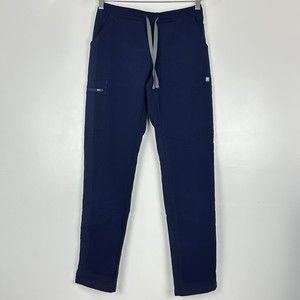 Figs Women's Scrubs Yola Cargo Skinny Navy Blue Pants Size XS TW2000R